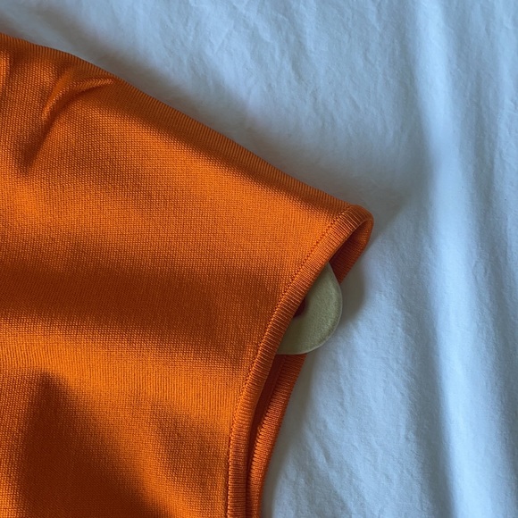 Ralph Lauren Orange Stretch Dress - Picture 5 of 6